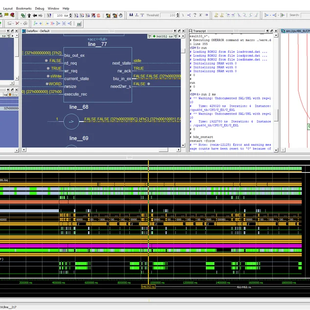 ModelSim -  simulates behavioral, RTL, and gate-level code 